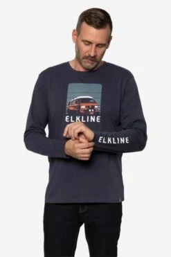 Bulli Langarmshirt Aus Reiner Bio-Baumwolle Für Herren