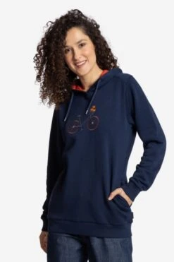 Hoodie Aus Bio-Baumwoll Mix Für Damen