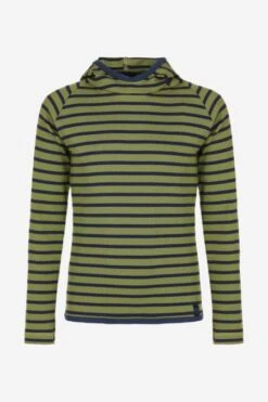 Ringel Langarmshirt Mit Kapuze Für Kinder