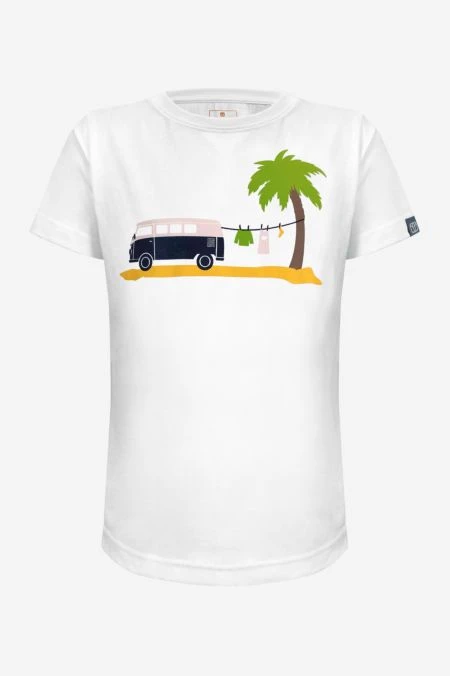 Bulli T-Shirt Aus Reiner Bio-Baumwolle Für Mädchen 3 Bulli T-Shirt Aus Reiner Bio-Baumwolle Für Mädchen